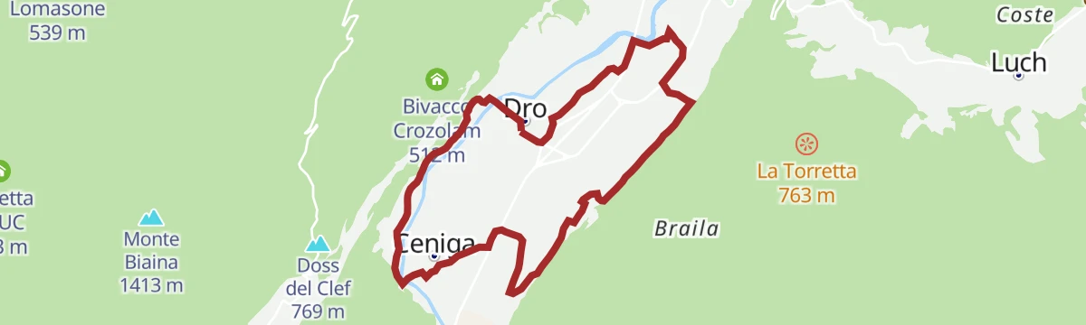 Route map: Dro Family Tour